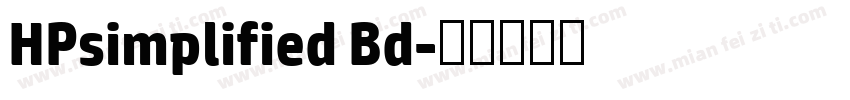 HPsimplified Bd字体转换